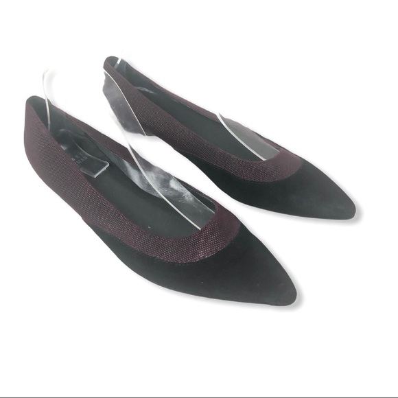 Stuart Weitzman Regent Suede Textured Leather Flat - Picture 11 of 15